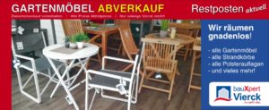 Gartenmoebel Restposten Abverkauf 2018