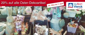 20% auf alle Oster-Dekoartikel