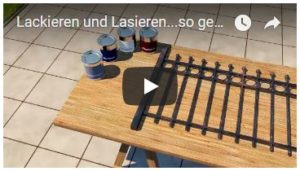 Video Lackieren und Lasieren