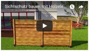 Video Sichtschutz bauen mit Holzelementen